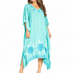 Tie Dye Summer Caftan Dress
