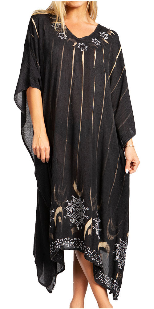 Tie Dye Summer Caftan Dress