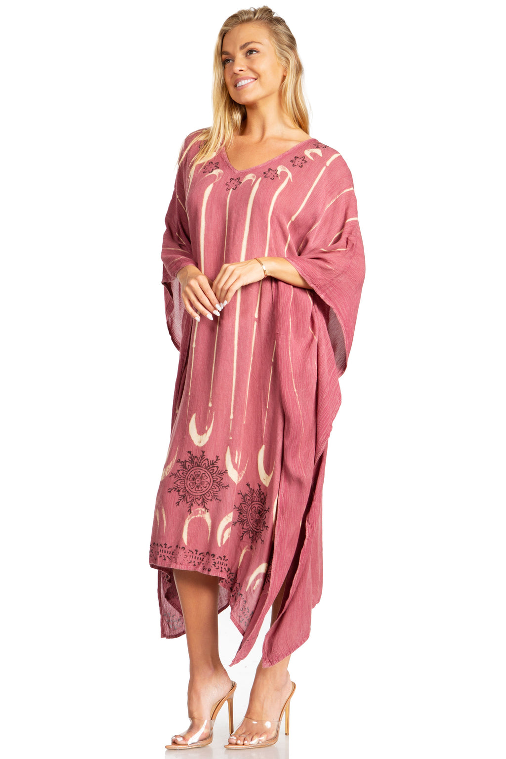 Tie Dye Summer Caftan Dress