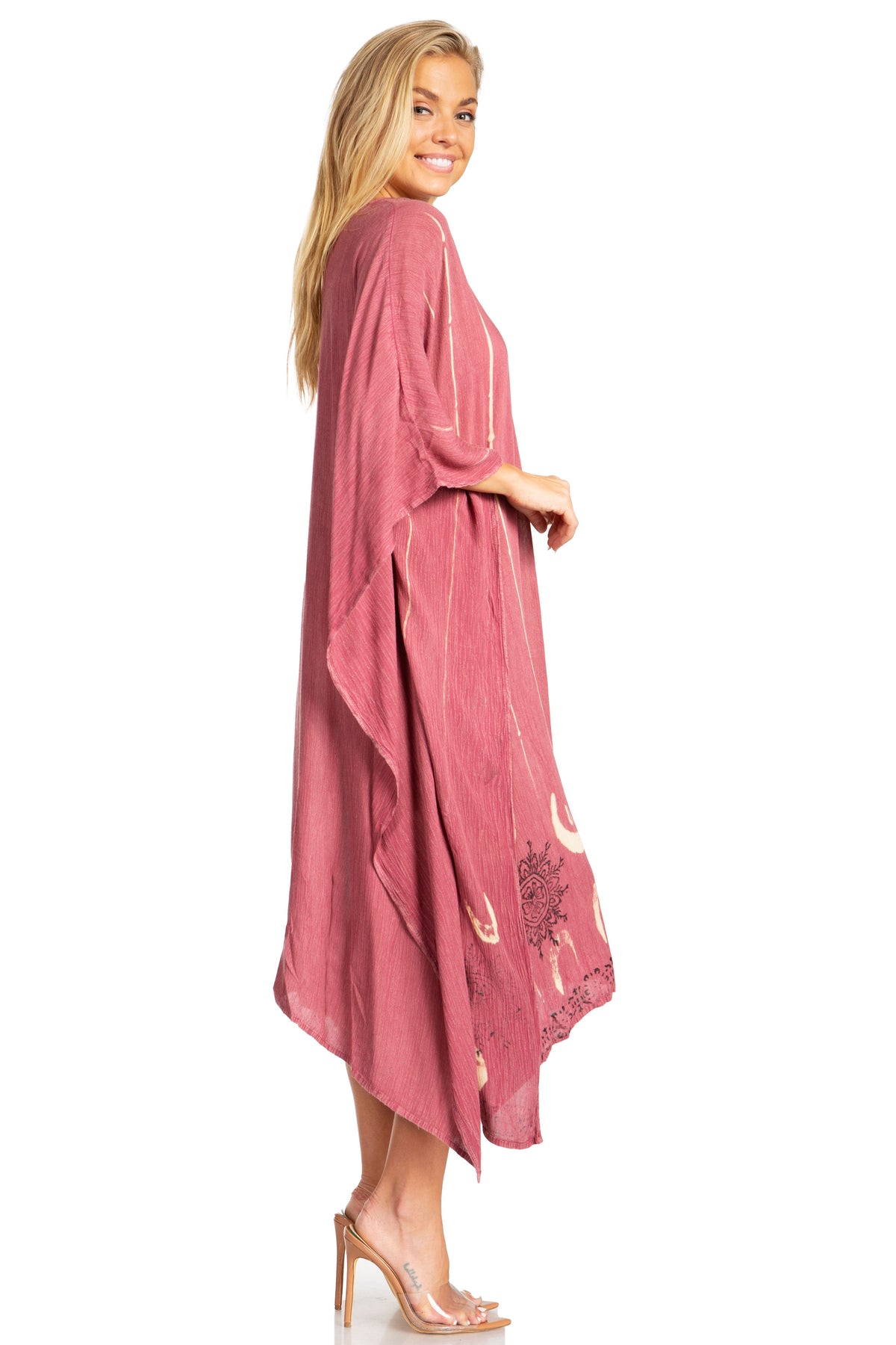 Tie Dye Summer Caftan Dress