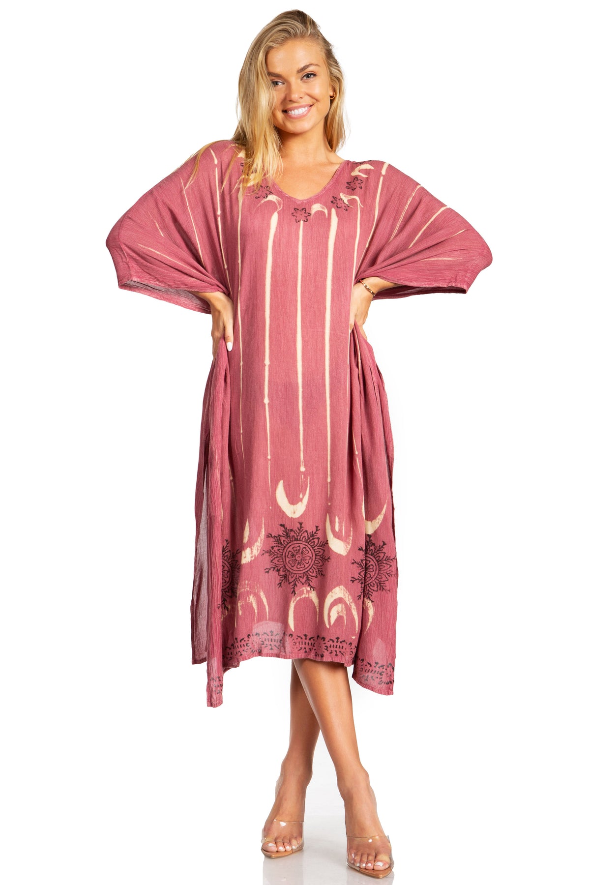 Tie Dye Summer Caftan Dress