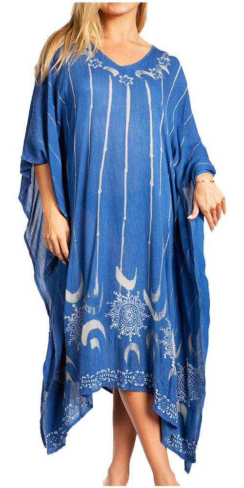 Tie Dye Summer Caftan Dress