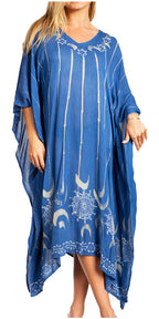 Tie Dye Summer Caftan Dress