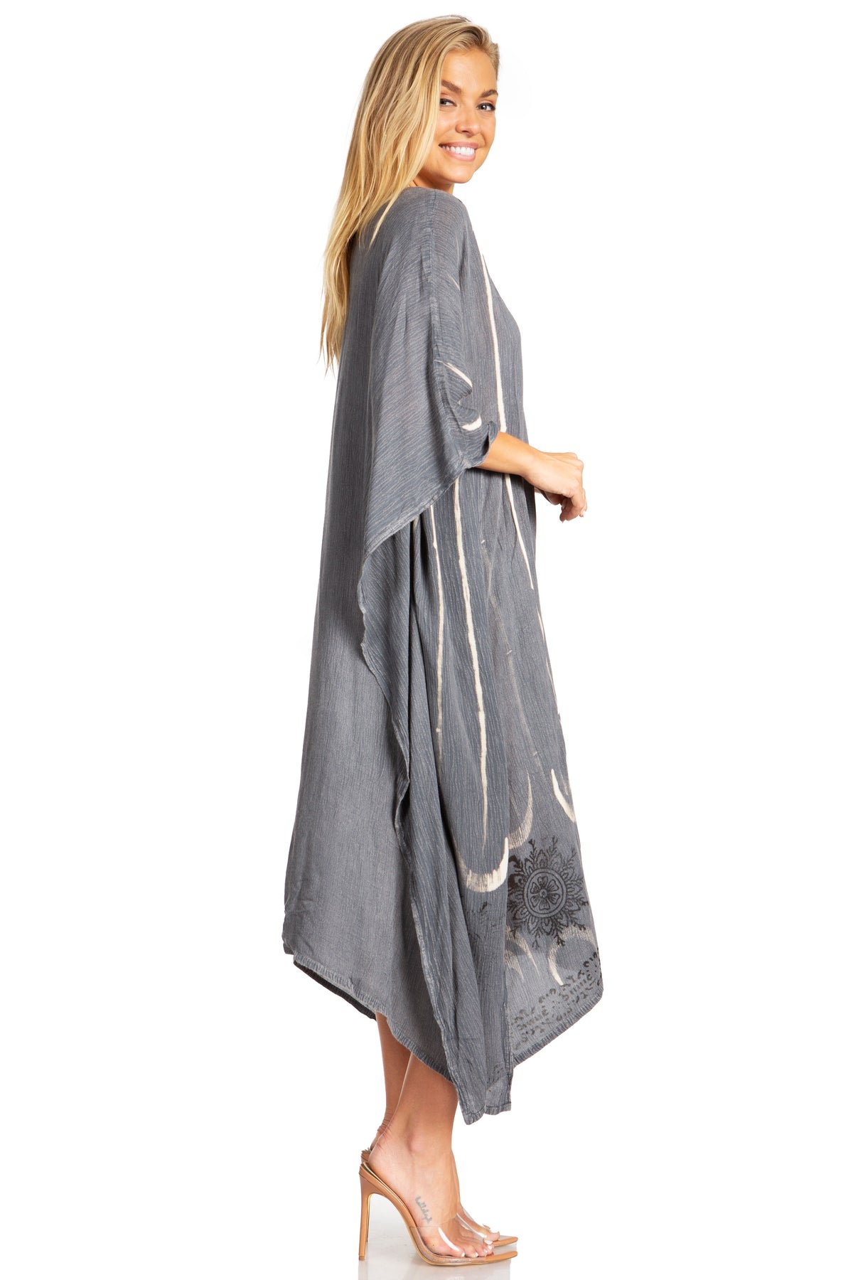 Tie Dye Summer Caftan Dress