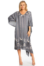 Tie Dye Summer Caftan Dress