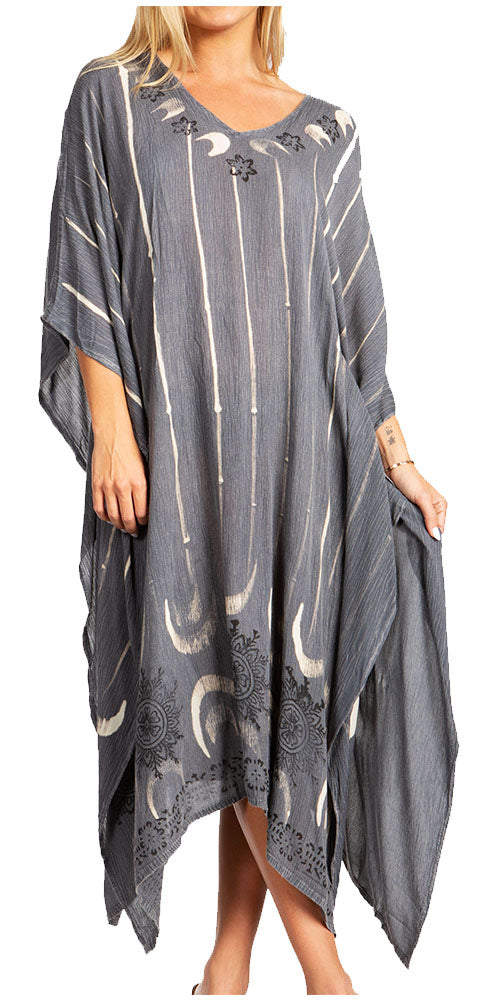 Tie Dye Summer Caftan Dress