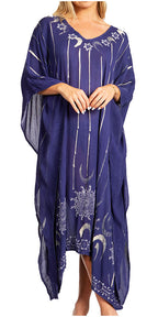 Tie Dye Summer Caftan Dress