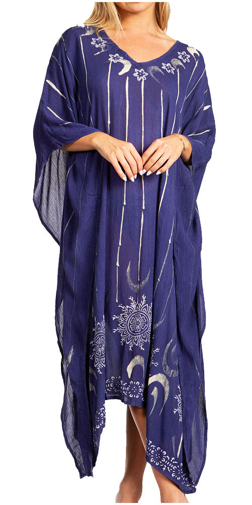 Tie Dye Summer Caftan Dress
