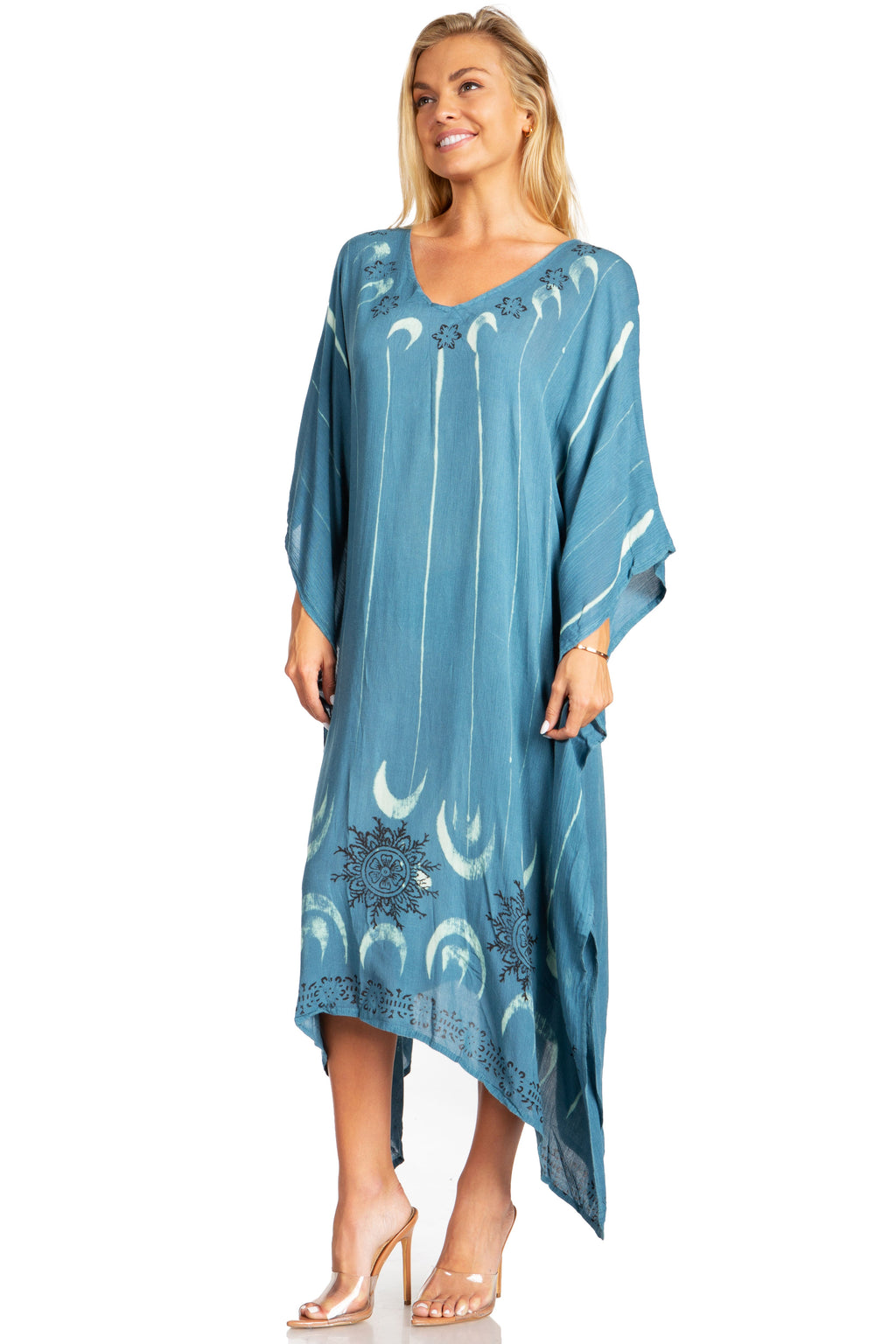 Tie Dye Summer Caftan Dress