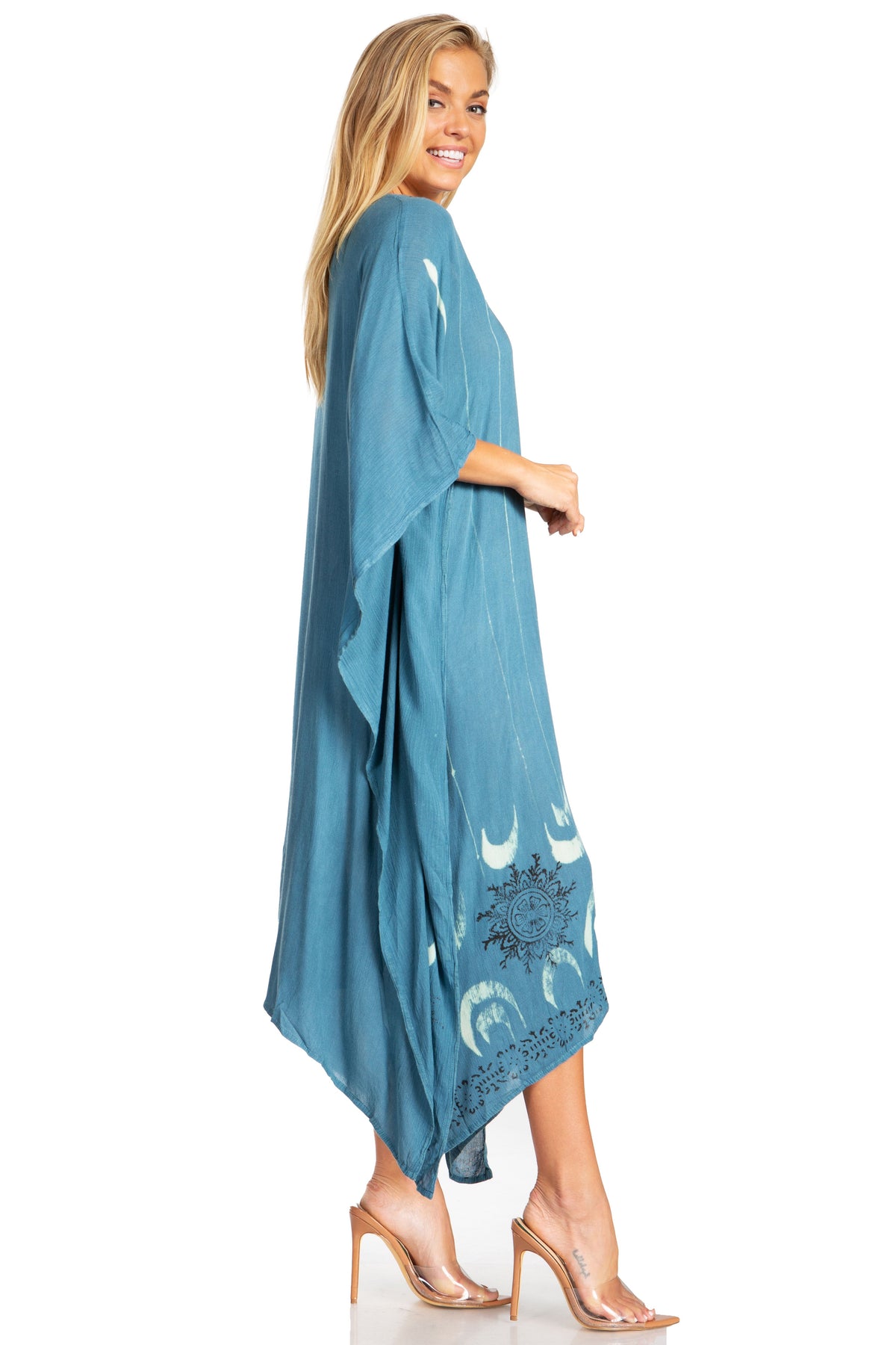 Tie Dye Summer Caftan Dress