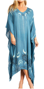 Tie Dye Summer Caftan Dress