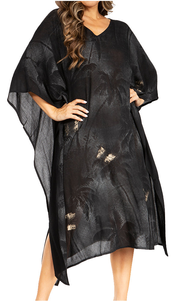 Tie Dye Summer Caftan Dress