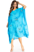 Tie Dye Summer Caftan Dress