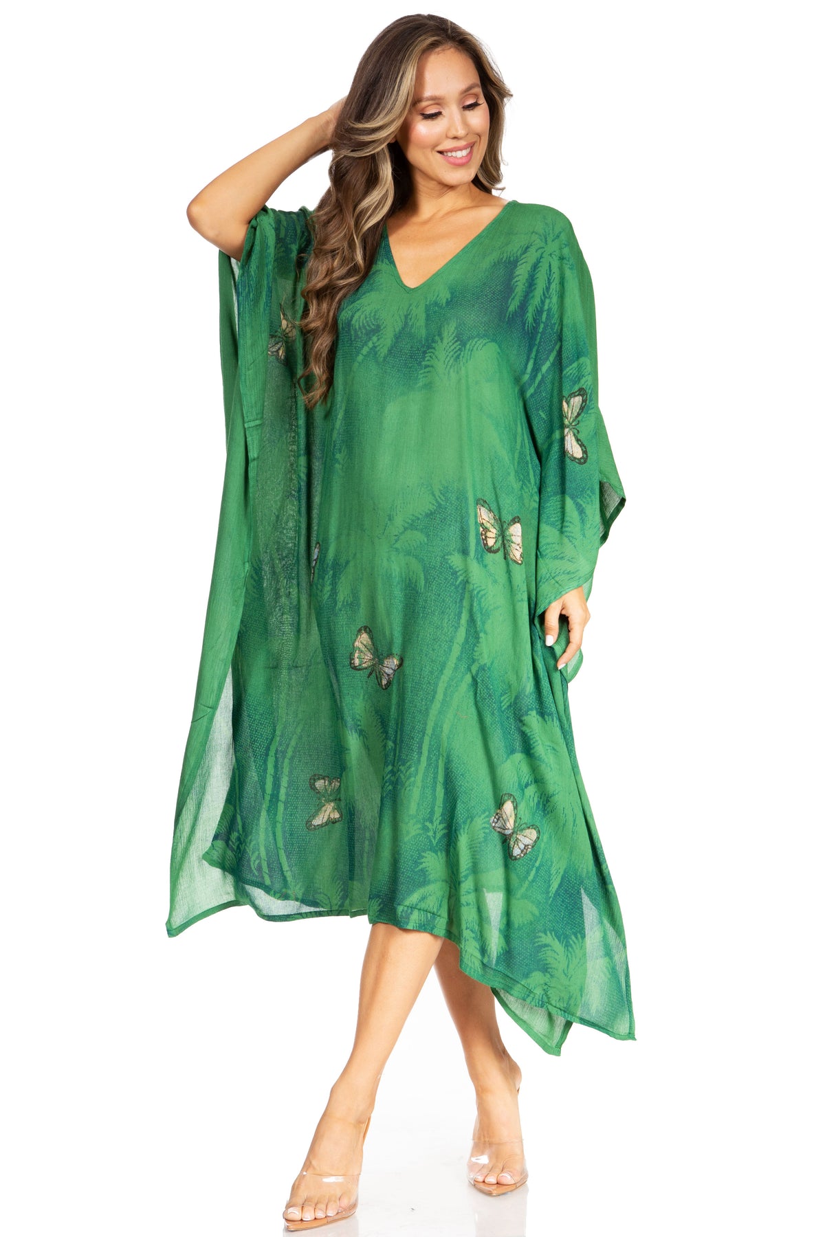 Tie Dye Summer Caftan Dress