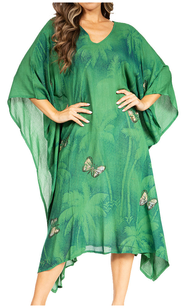 Tie Dye Summer Caftan Dress