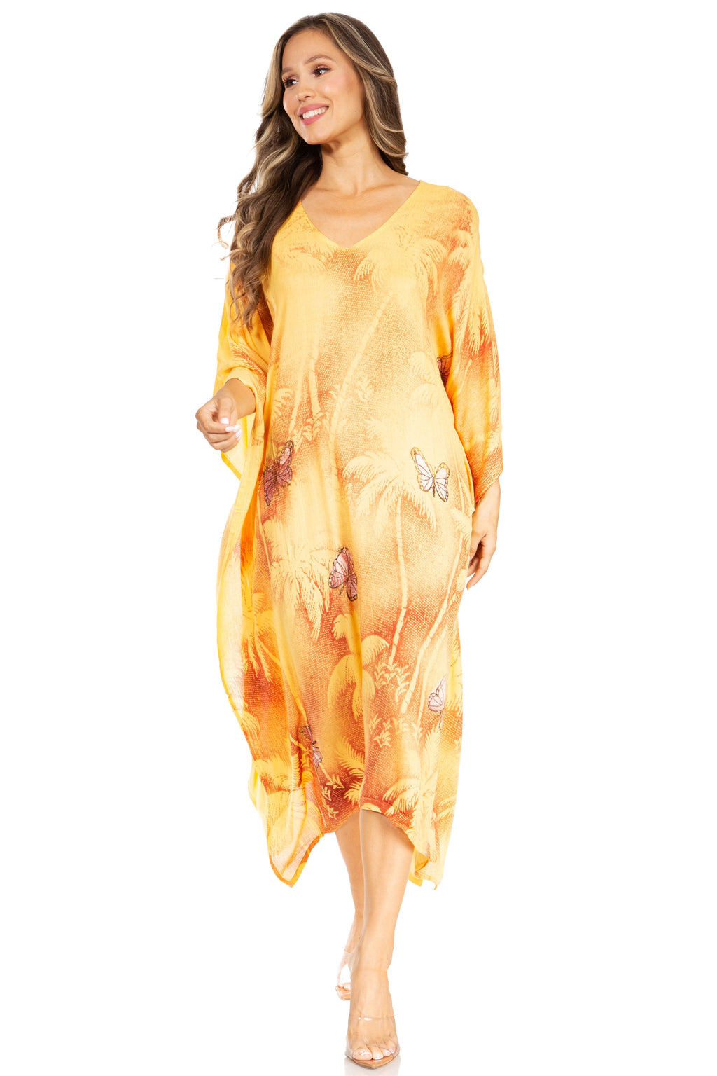 Tie Dye Summer Caftan Dress