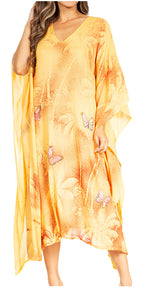 Tie Dye Summer Caftan Dress