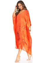 Tie Dye Summer Caftan Dress