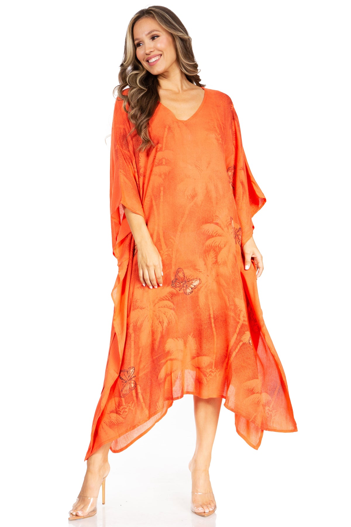 Tie Dye Summer Caftan Dress