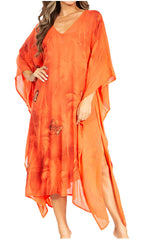 Tie Dye Summer Caftan Dress