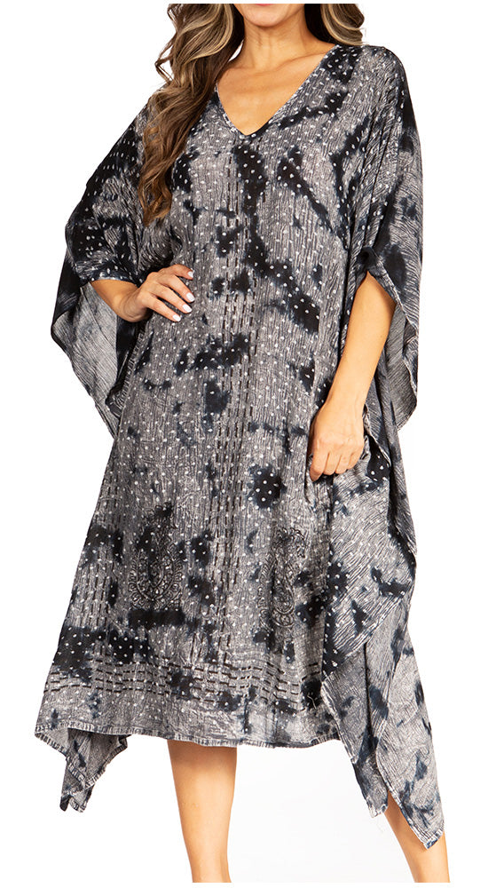 Tie Dye Summer Caftan Dress