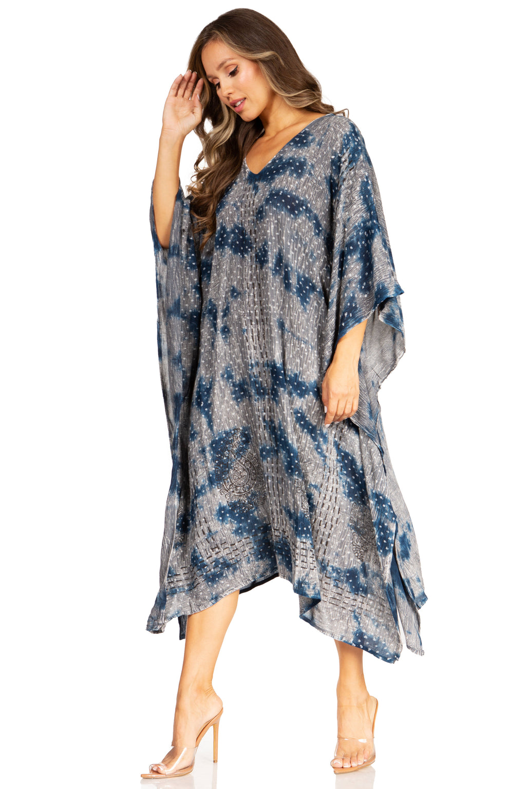 Tie Dye Summer Caftan Dress