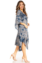 Tie Dye Summer Caftan Dress
