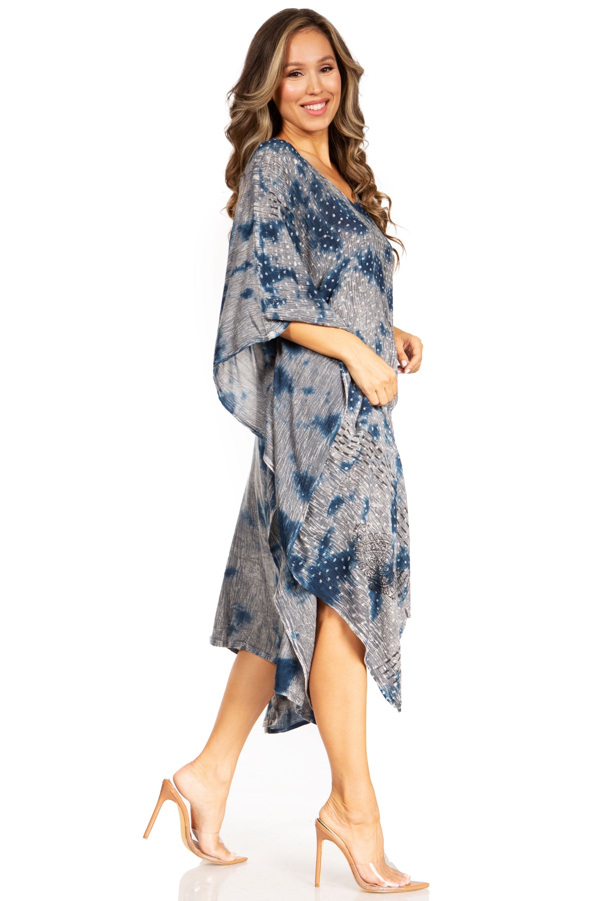 Tie Dye Summer Caftan Dress