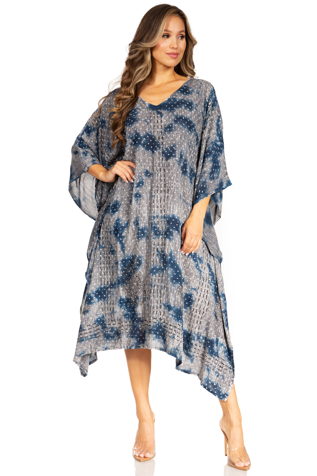 Tie Dye Summer Caftan Dress
