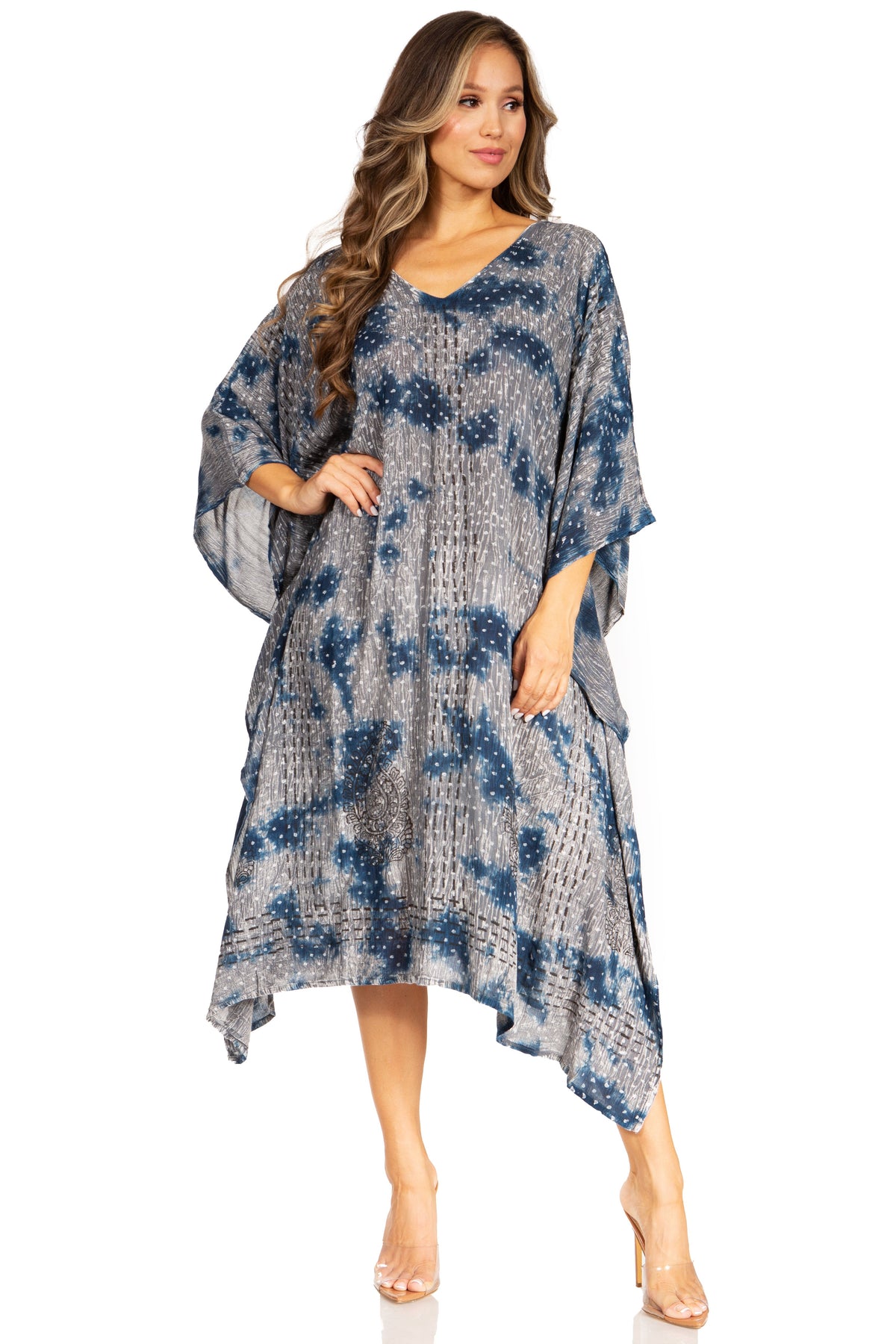 Tie Dye Summer Caftan Dress