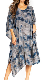 Tie Dye Summer Caftan Dress