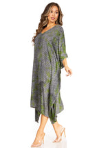 Tie Dye Summer Caftan Dress