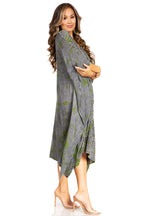 Tie Dye Summer Caftan Dress