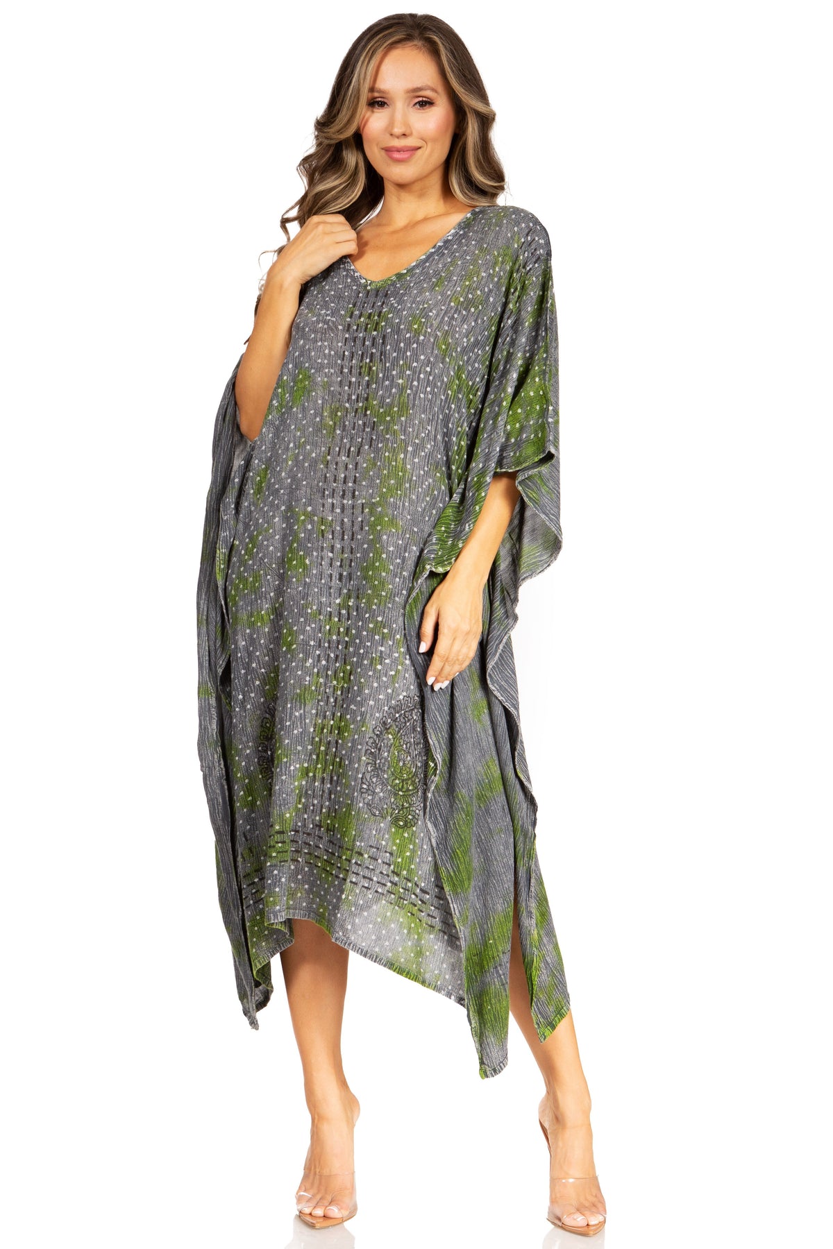 Tie Dye Summer Caftan Dress
