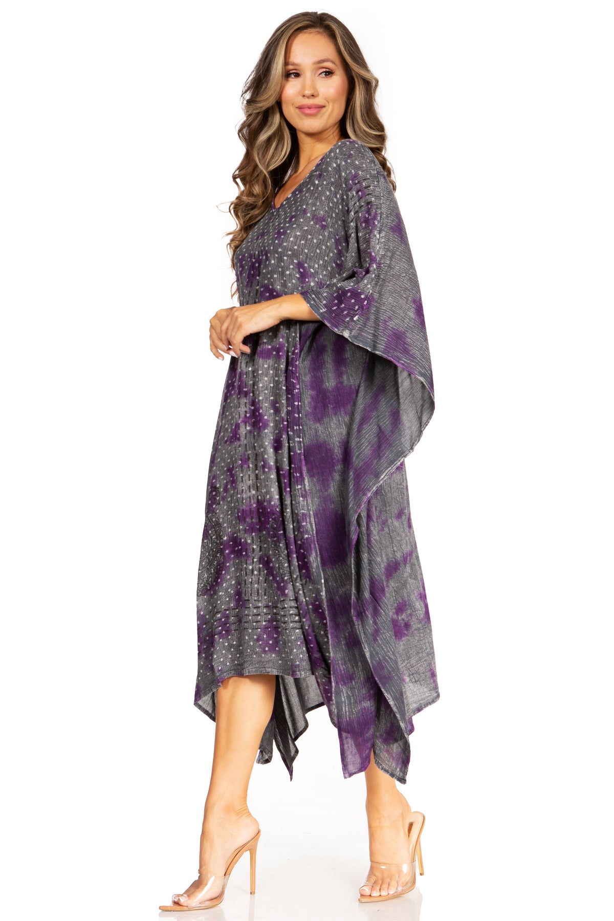 Tie Dye Summer Caftan Dress