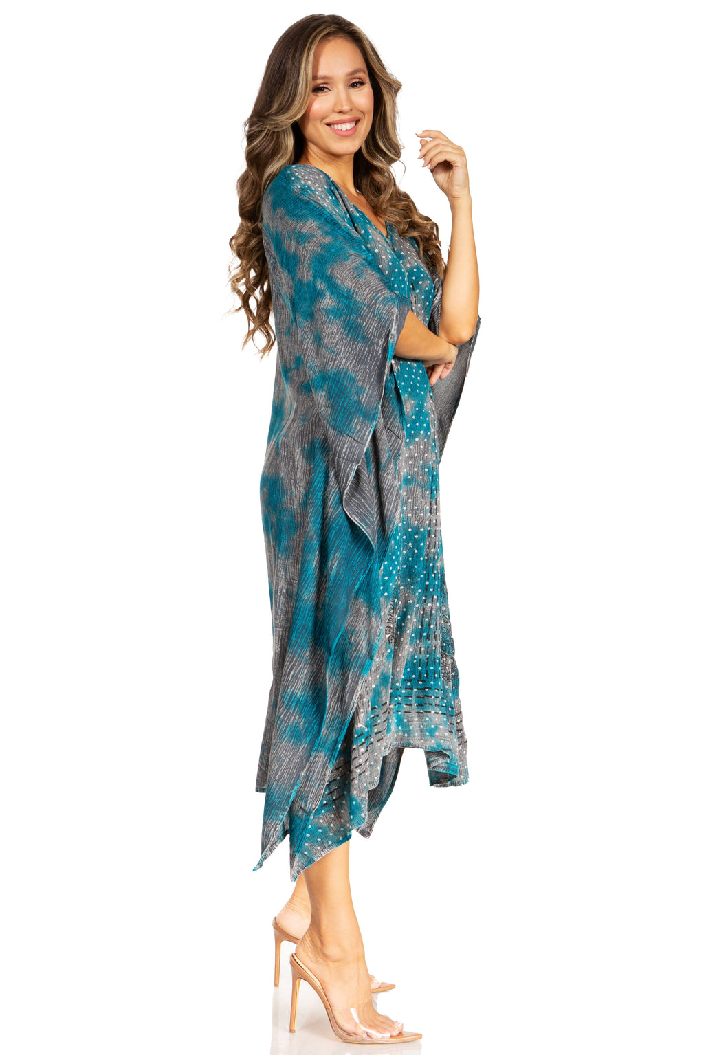Tie Dye Summer Caftan Dress