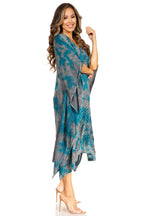 Tie Dye Summer Caftan Dress