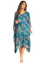 Tie Dye Summer Caftan Dress