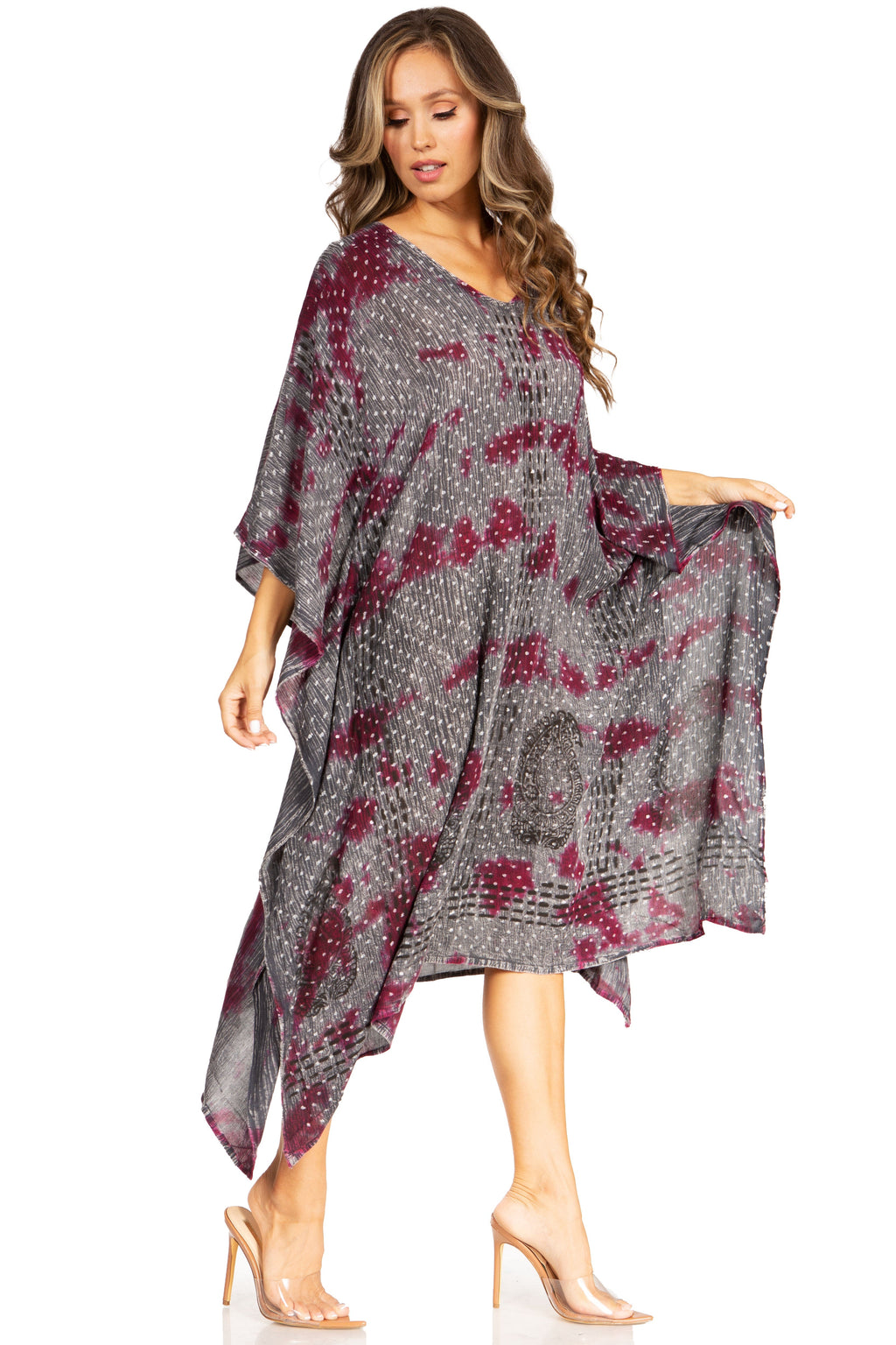 Tie Dye Summer Caftan Dress