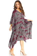 Tie Dye Summer Caftan Dress