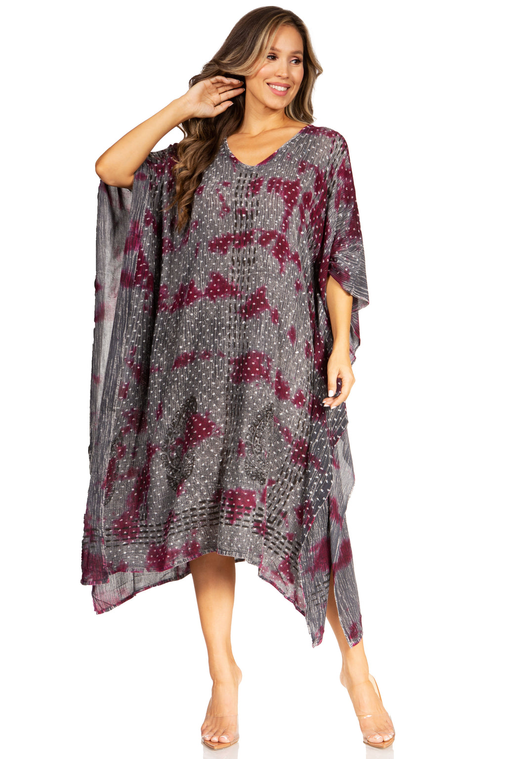 Tie Dye Summer Caftan Dress