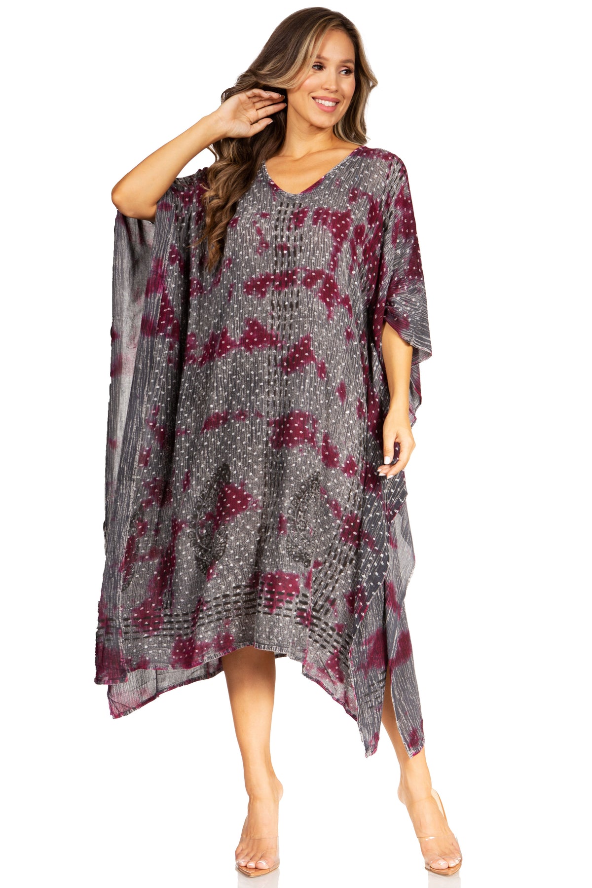 Tie Dye Summer Caftan Dress