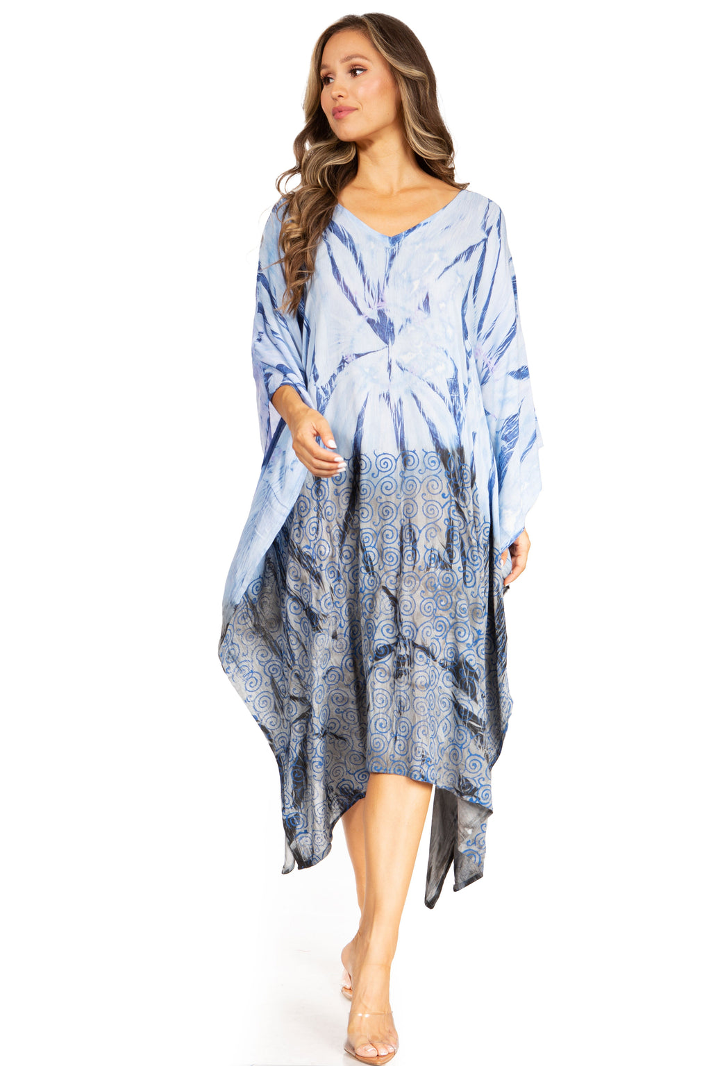 Tie Dye Summer Caftan Dress