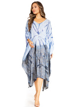 Tie Dye Summer Caftan Dress