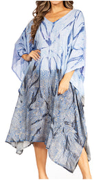 Tie Dye Summer Caftan Dress