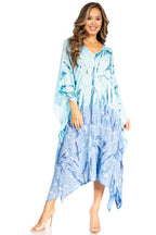 Tie Dye Summer Caftan Dress