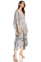 Tie Dye Summer Caftan Dress