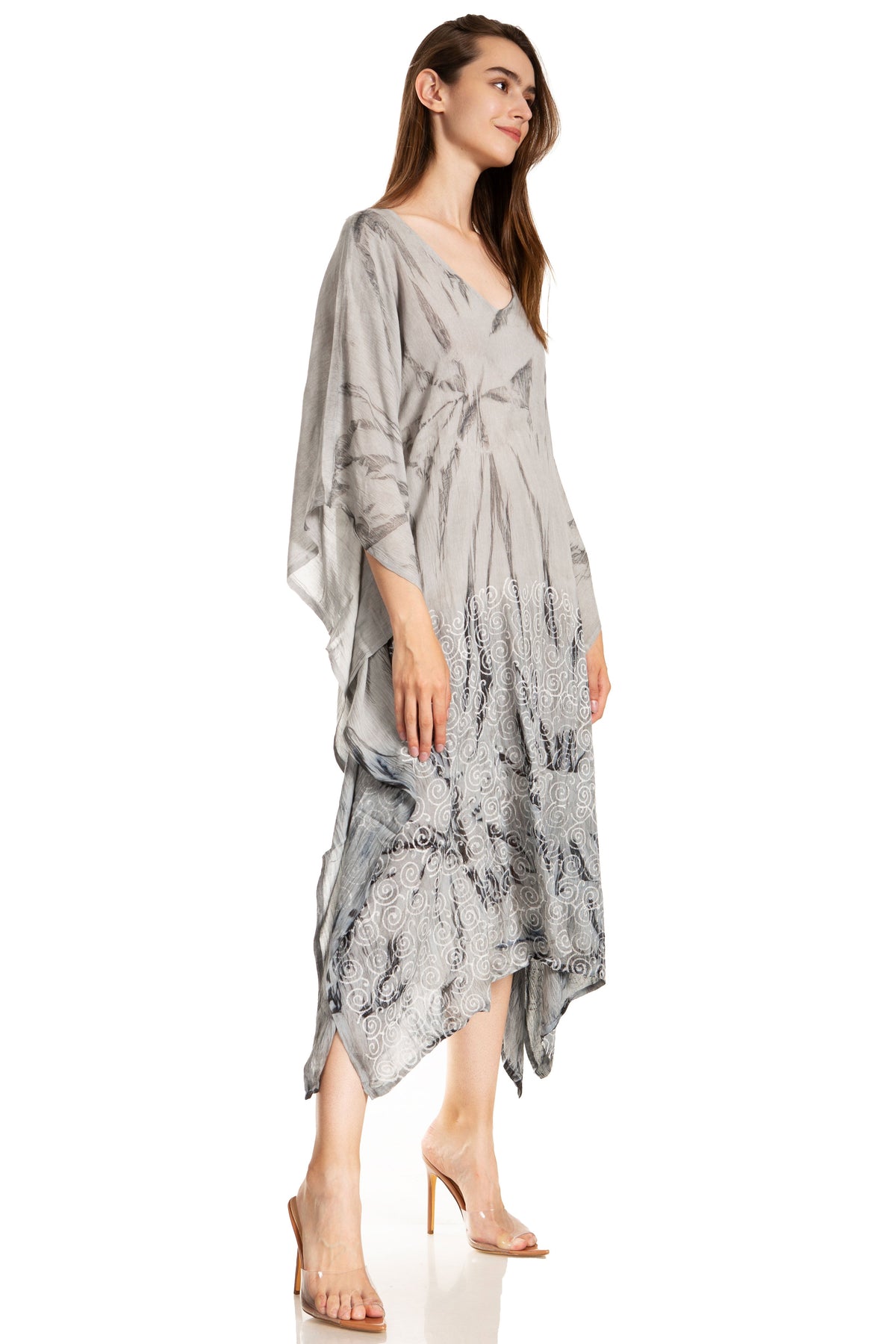 Tie Dye Summer Caftan Dress