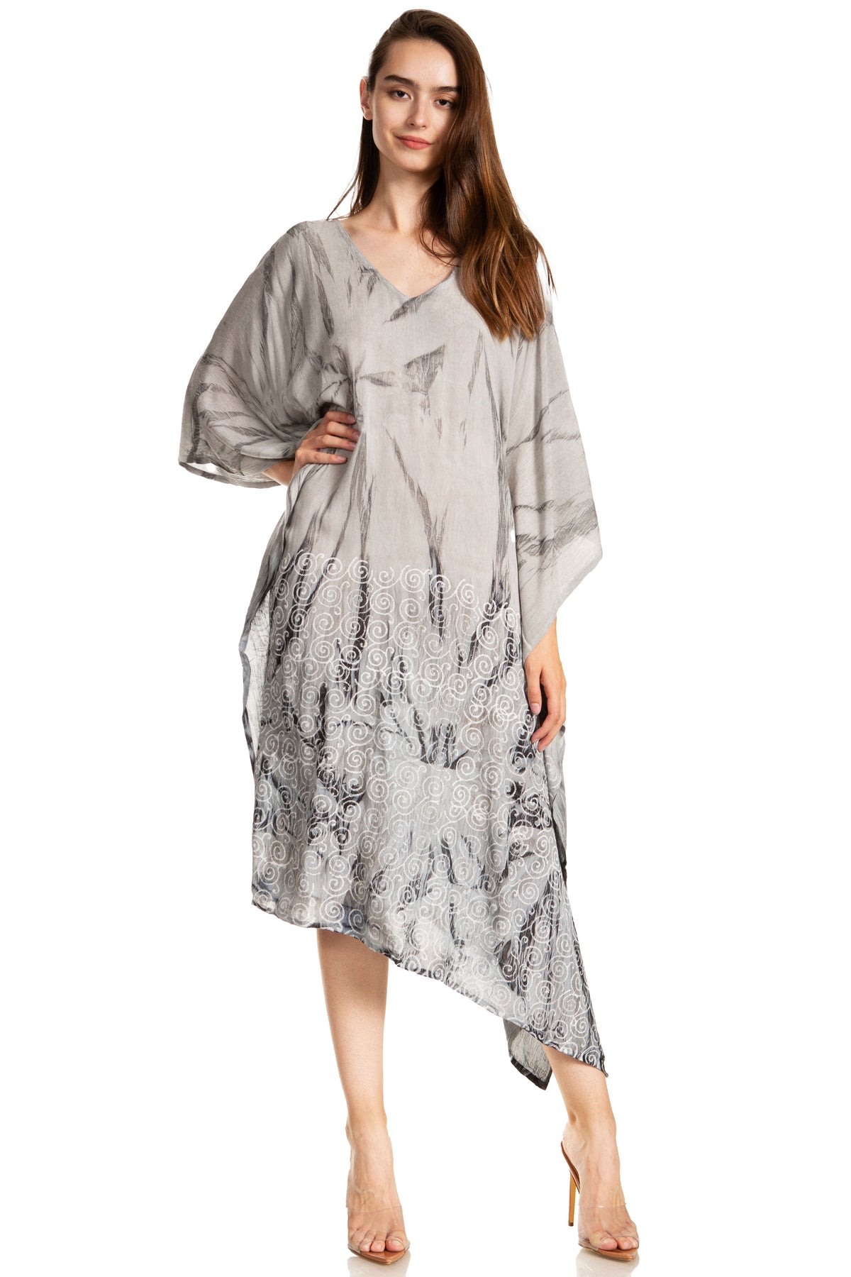 Tie Dye Summer Caftan Dress
