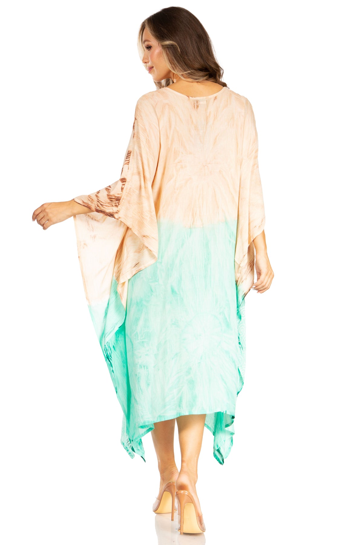 Tie Dye Summer Caftan Dress
